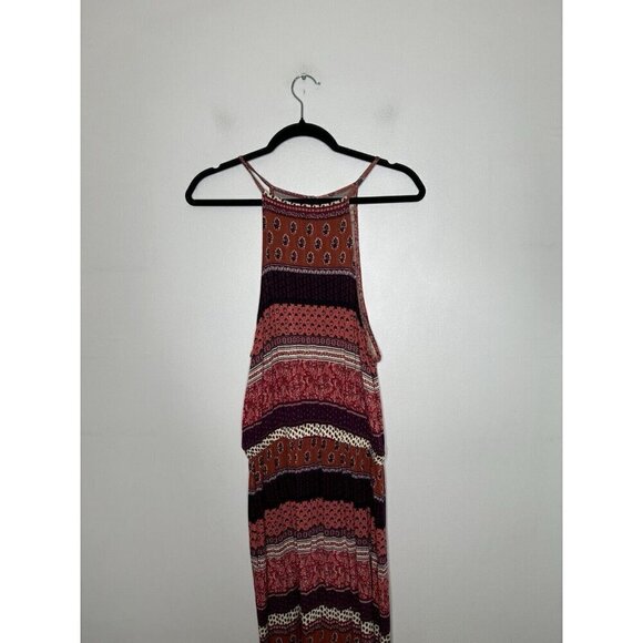 American Eagle Women Soft & Sexy Boho Floral Side Slit Maxi Dress Size Medium - Picture 2 of 10